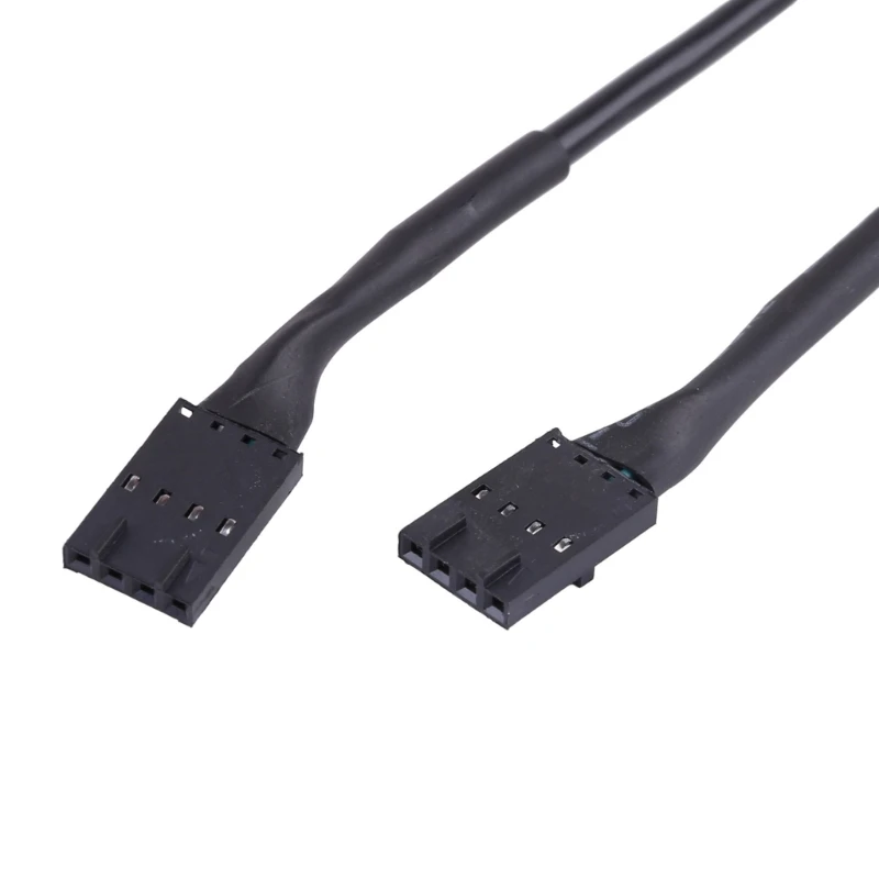 9pin หัวต่อ USB ชาย 1 ถึง 2/4 หญิง USB 2.0 Splitter Cable Connector สำหรับเมนบอร์ดอะแดปเตอร์ Multiplier