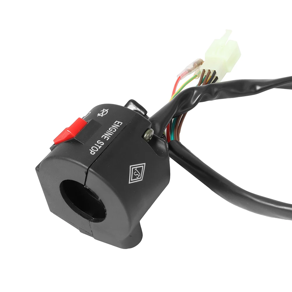 2 sztuk 7/8 ''motocykl kierownica montaż przełącznika zestaw sterowania dla Suzuki GS125 GN125 GS GN 125 wskaźniki światła przełączniki klaksonu — zdjęcie 4