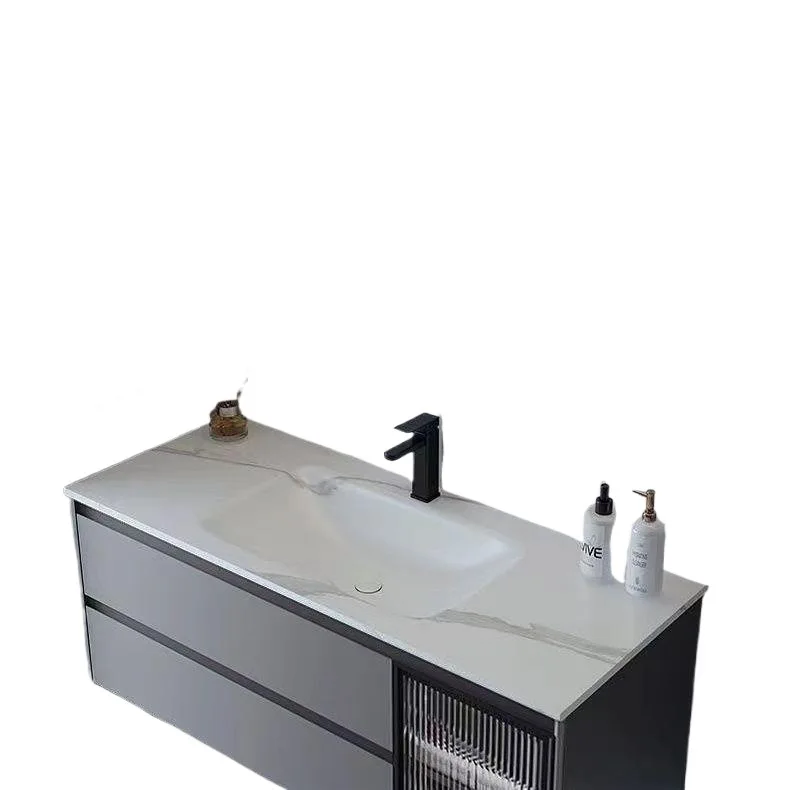 Washbasin cabinet, combination, new, modern, bathroom, slate