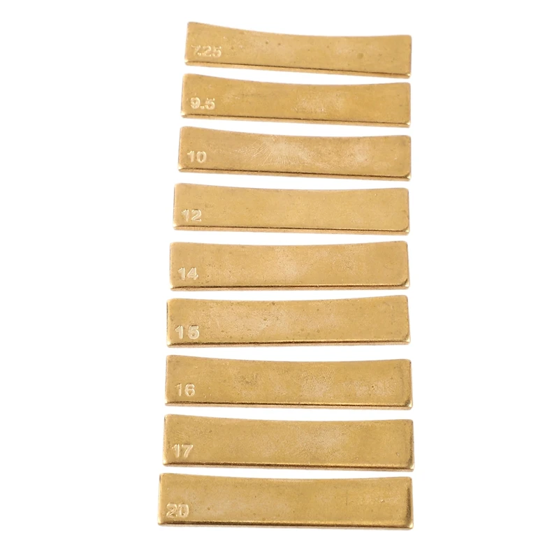 Guitar Bass Radius Fingerboard Fret Press Caul Insert For Guitarist Luthier Tools Arc Pressure Wire Tool Set 9Pcs