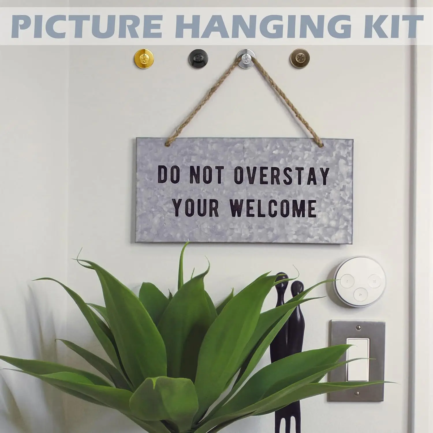 20Pcs Picture Hangers Nails Long Thumb Tacks Wall Nails,Hanging Pictures Push Pins Hooks for Drywall Photo Office Home Decor image 4