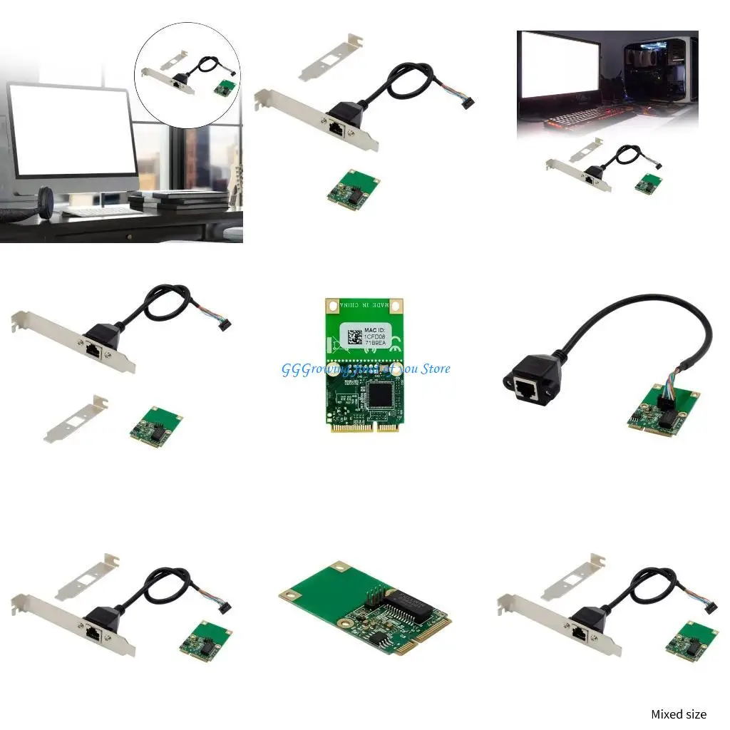 

H9EB Mini PCIE Gigabit Networking Card Single-Port Ethernet Card I210AT Control Networking Connection 2.5Gbps