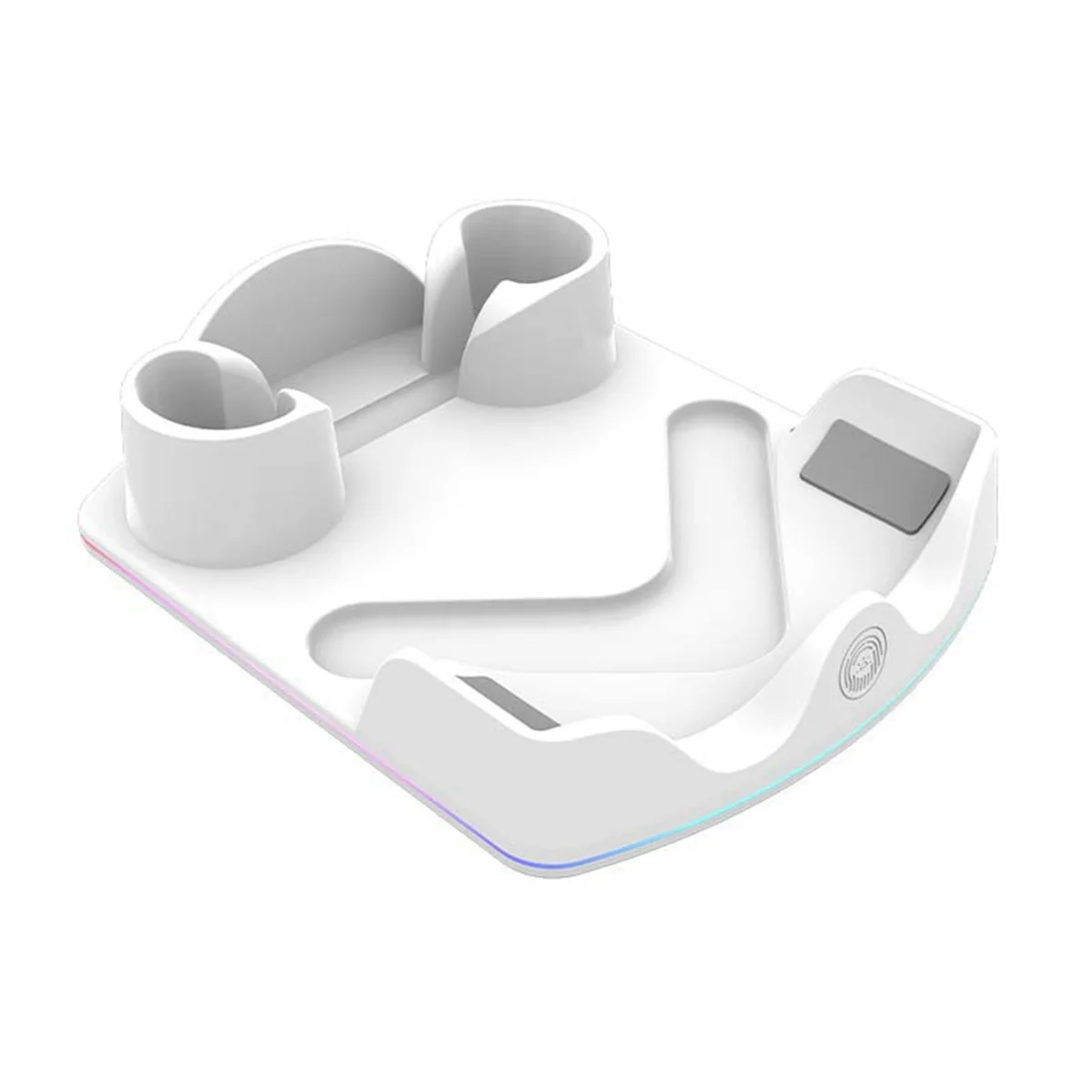 لخوذة الواقع الافتراضي 3S مقبض قاعدة شحن مقعد الاتصال مع قاعدة شحن ضوء الغلاف الجوي الأبيض