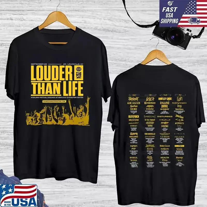 Футболка с музыкальным фестивалем Louder Than Life 2024, полный размер S-5XL