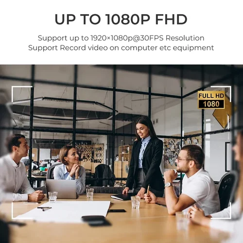 Imagen 2 del producto Mini cámara web USB con lente de 2,8/3,7mm, Webcams HD de 1080P para PC, Mini cámara CCTV, videocámara de seguridad para vídeo al aire libre