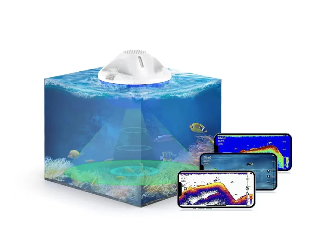 

Factory Price Portable 40M Depth S1WIFI Sonar IOS Android APP Control Finder Fishing For Boat Or Ice Fishing