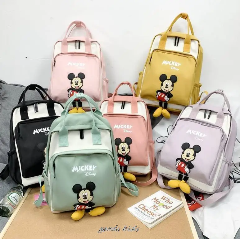 Disney Multifunction Large Capacity Nappy Diaper Backpack Minnie Mickey Mouse Baby Mother Bag Maternity Backpack