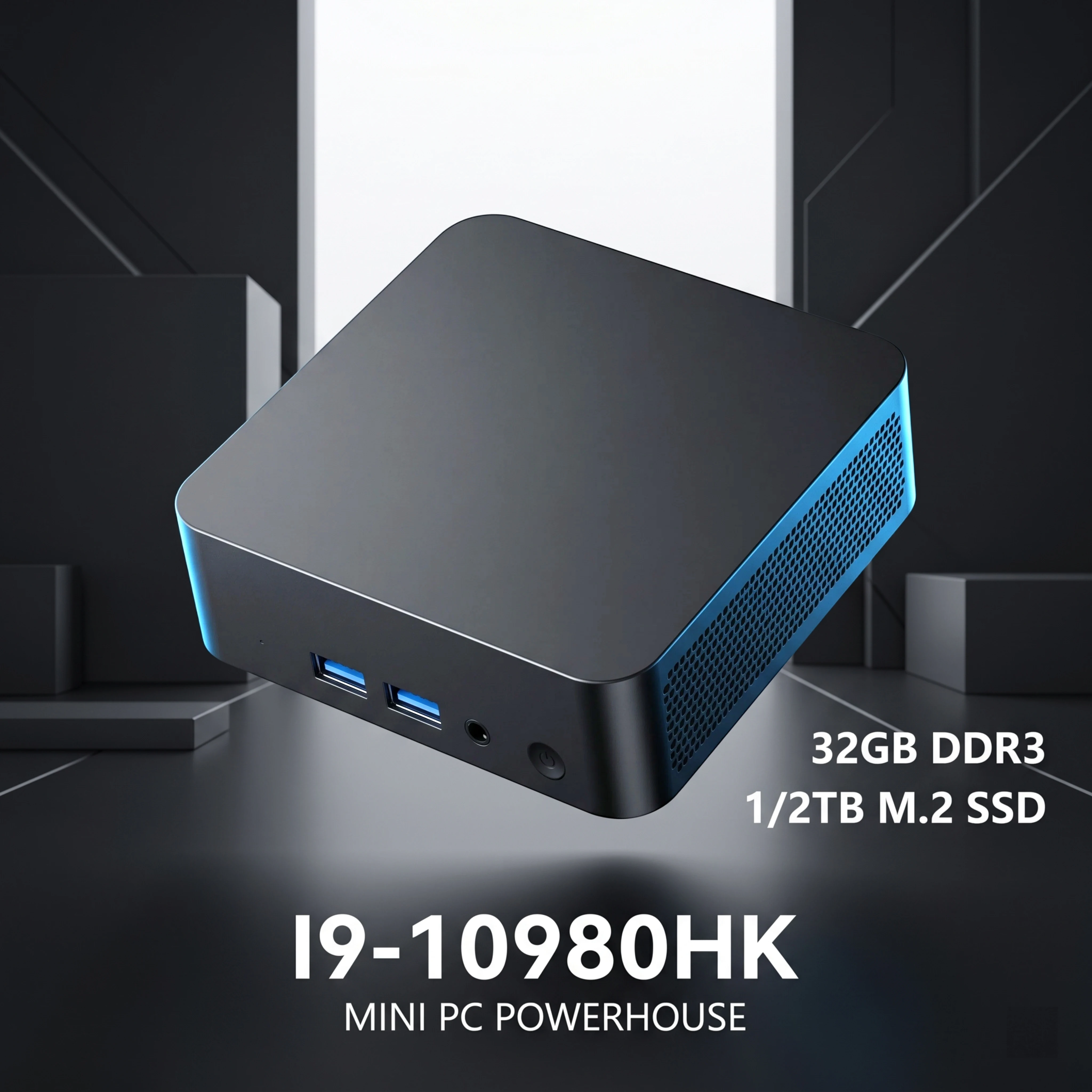 Intel 10th Gen I9-10980HK mini PC Windows 11 32GB DDR3 2048GB SSD HDMI WiFi 6 Mini Computer 3.6GHz portable office PC Lan Type-C