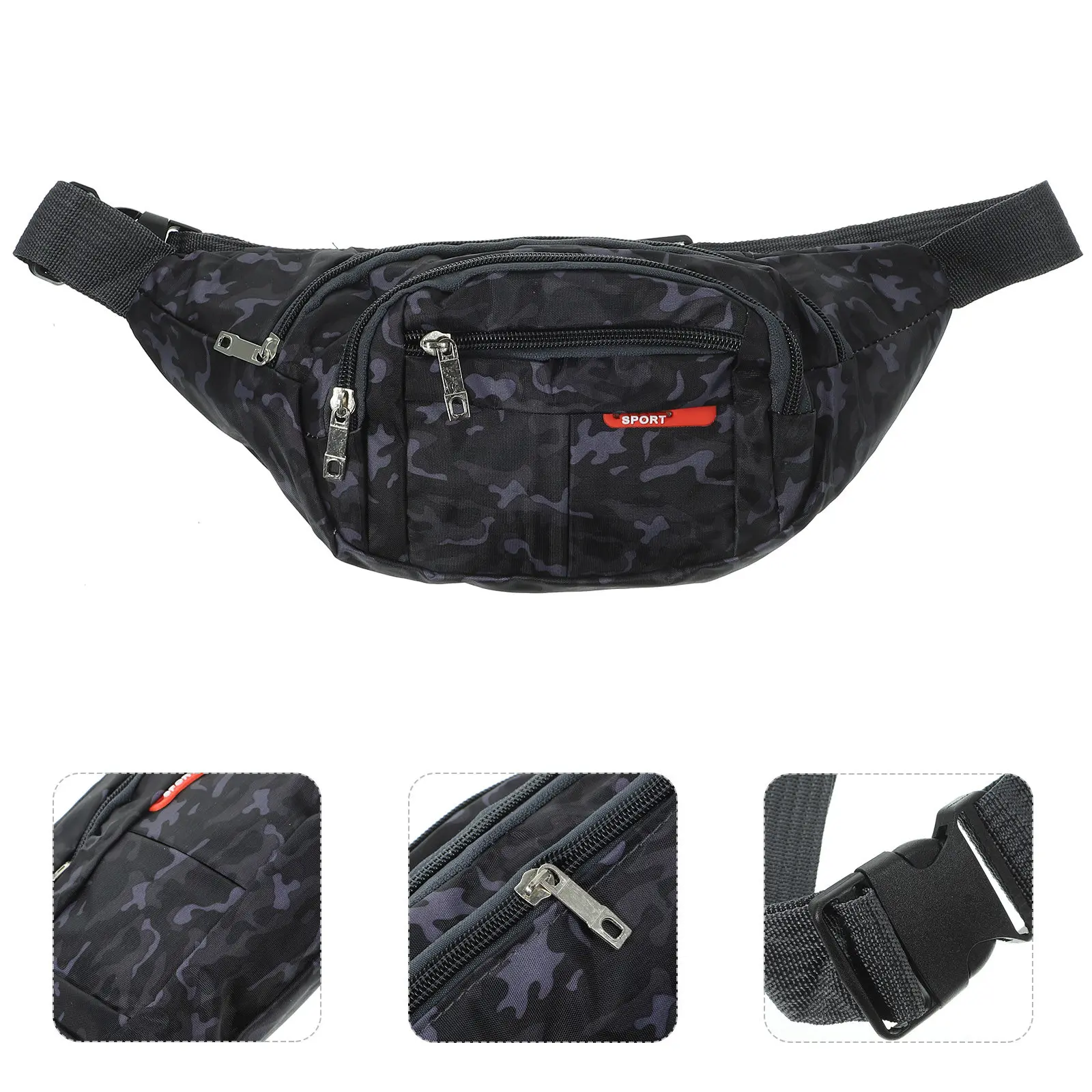 

Sports Waist Bag Outdoor Running Pack Multipurpose Lightweight Adjustable Strap for Hiking Climbing Travel Cycling