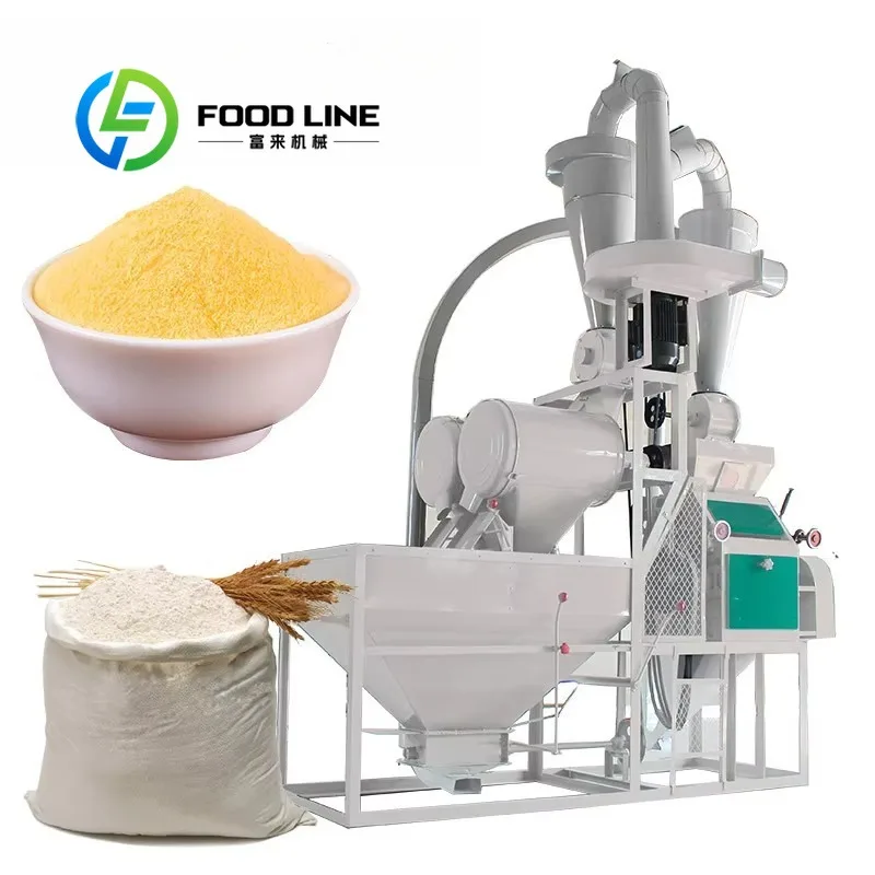 Fully Automatic Wheat Flour Milling Machine Smooth Feeding Channel Avoids Raw Wheat Blockage In Continuous Uninterrupted