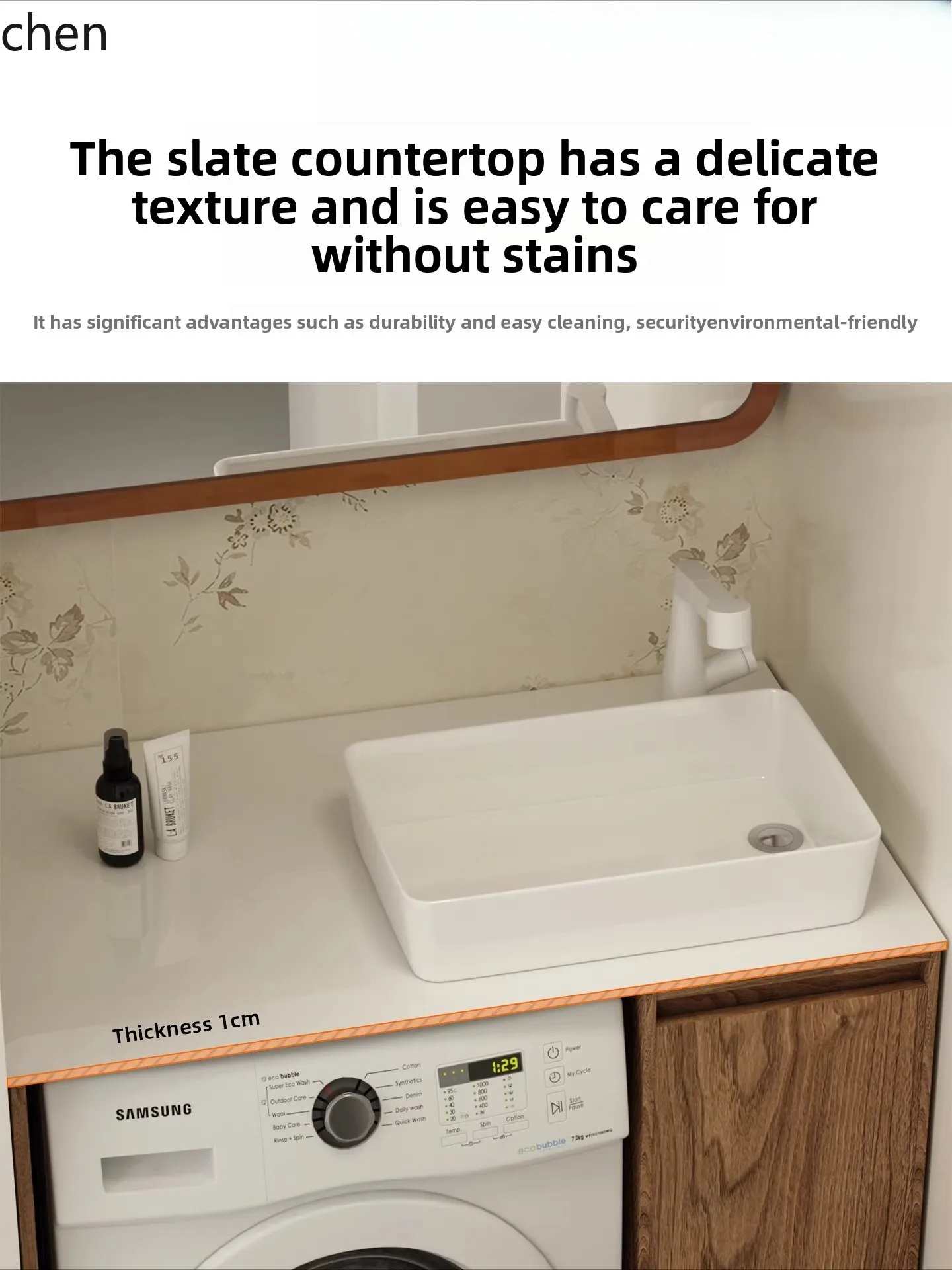 a4 Bathroom Drum Washing Machine Integrated Cabinet Rock Plate Wash Basin Floor-standing Small Apartment