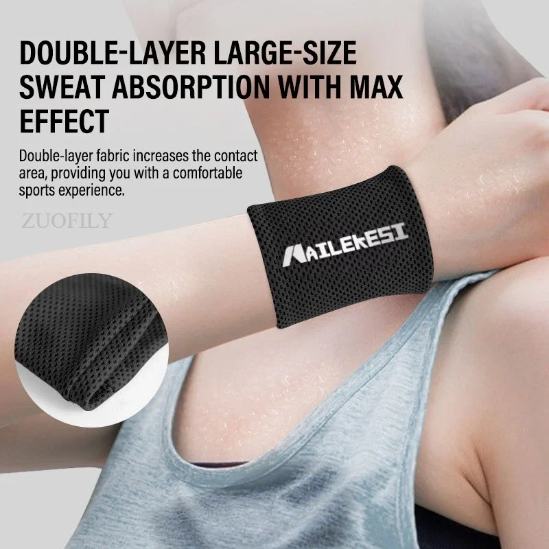 Bracelet de sport, lingette de poignet, serviette absorbant la sueur, course à pied pour hommes et femmes, Fitness d'été, serviette à séchage rapide, protection de poignet rafraîchissante