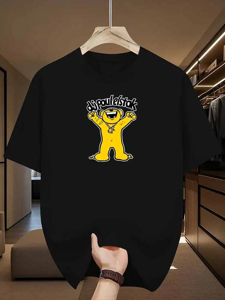 تي شيرت Paul Elstak للرجال المتشددين 100% ألياف بوليستر سهلة التنظيف ملابس رياضية مناسبة للياقة البدنية ملابس غير رسمية مقاس أوروبي #3