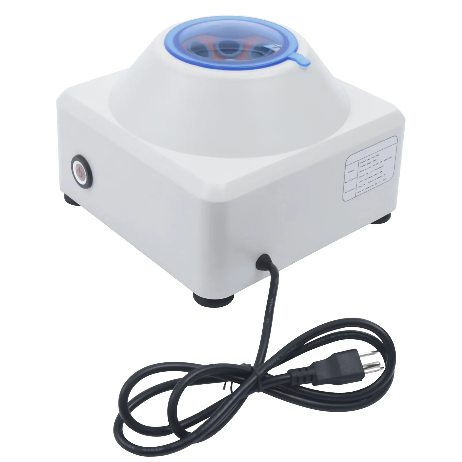 Electric Laboratory Centrifuge 900-2, Centrifuge Machine, 6×20ml High Capacity, 4000rpm Speed, Adjustable Timer, ABS Body, Clear Lid, Quiet Motor, Stable Non-slip Base, Variable Speed, Scientific Medical Sample Particle Separation, 110V US Plug
