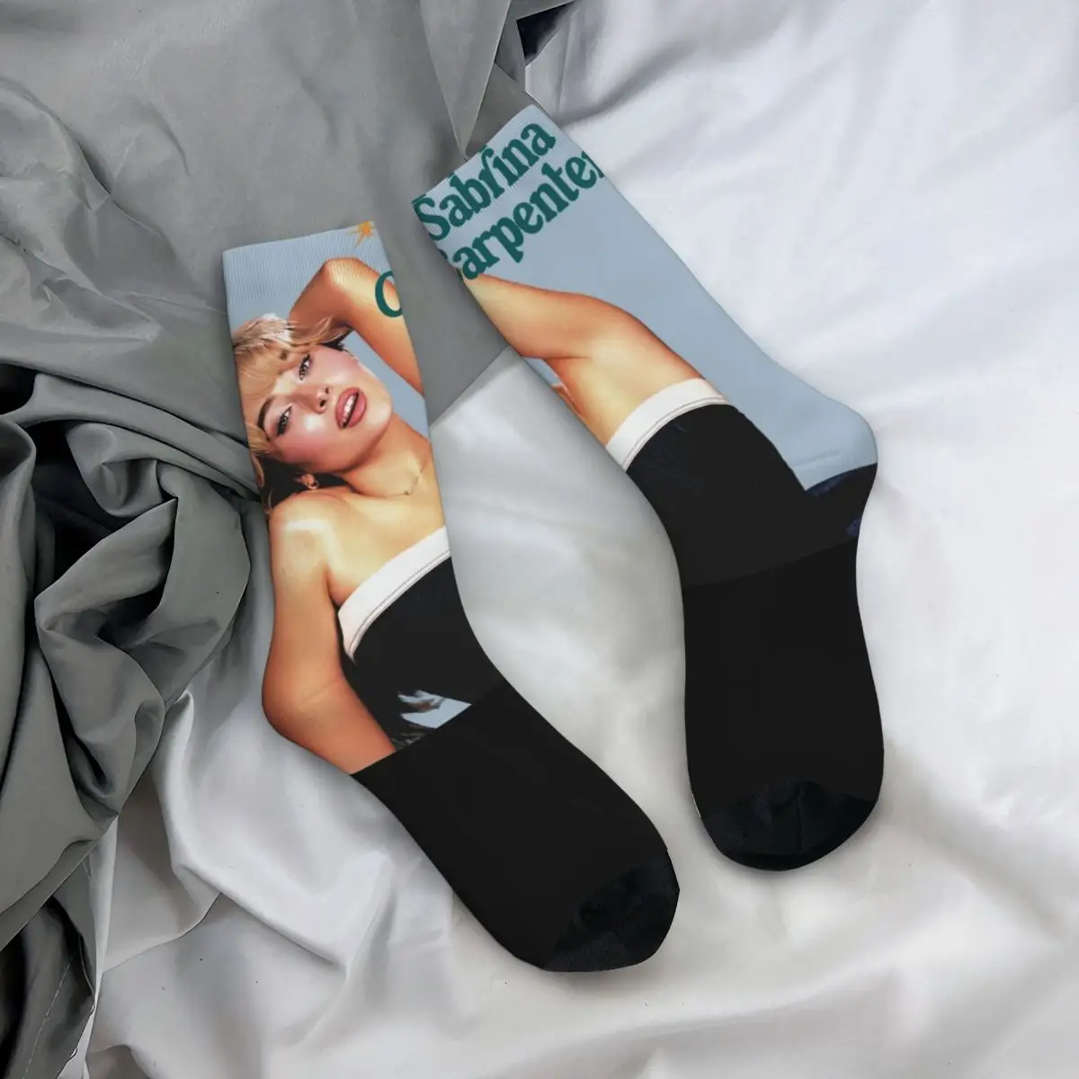 Sabrina Carpenter Espresso Stockings Graphic Gothic Socks Spring Anti Slip Socks Adults Men Cycling Quality Socks