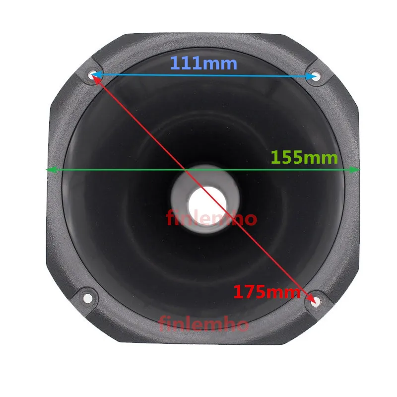 1PC DJ Tweeter Speaker Horn 1 Inch Throat Treble 45°x45° Coverage For HiFi Car Professional Audio Home Theater