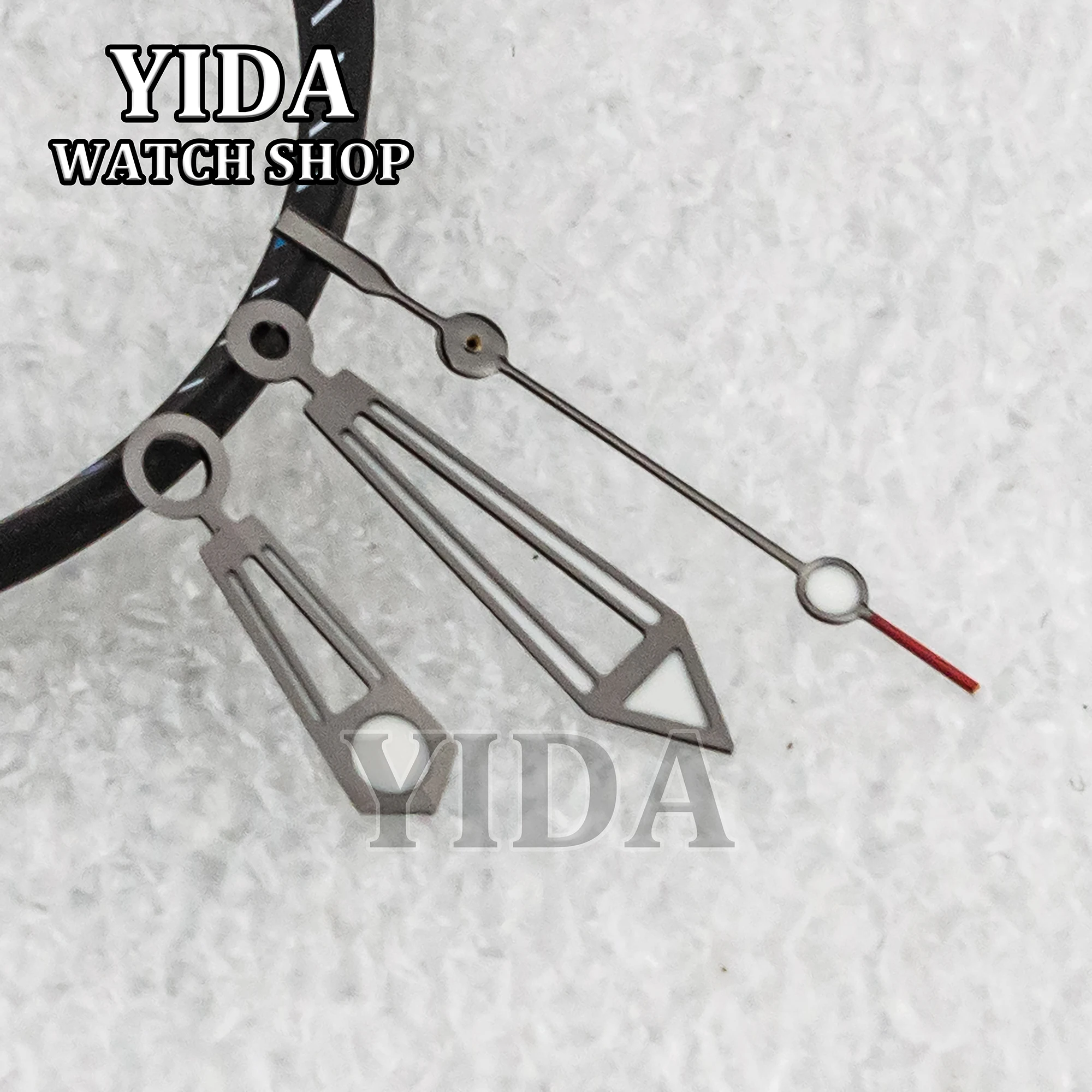 Modified Watch Hands Pointers Green Luminous Needles Silver White Blue Accessories for Seamaster 300 NH35NH36 Automatic Movement