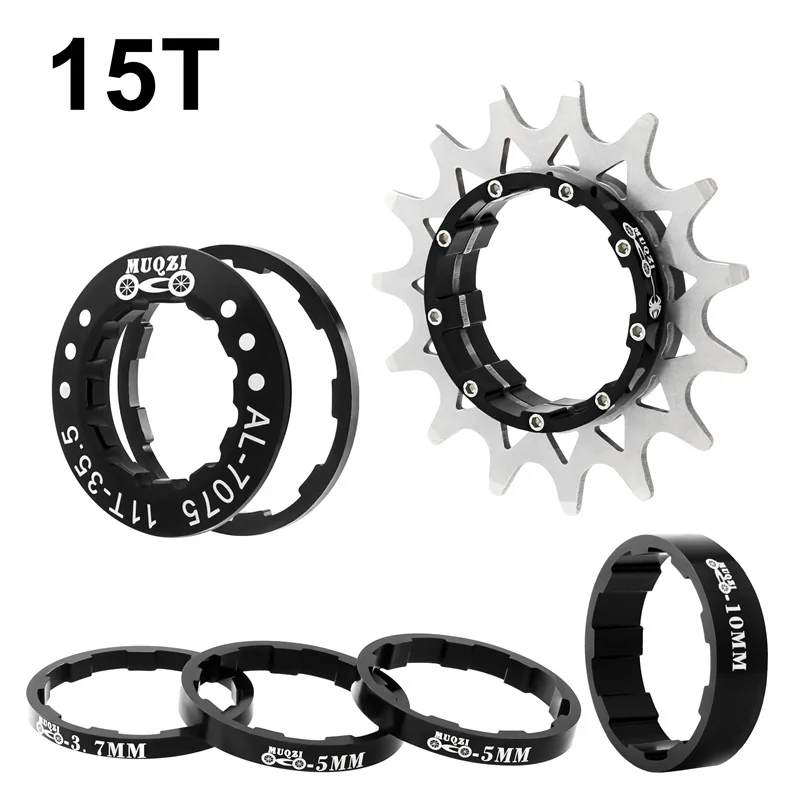 MUQZI Single Speed Cassette Cog 12T 13T 14T 15T 16T 17T 18T 19T 20T 21T 22T Fiets Cassette Conversie Kit