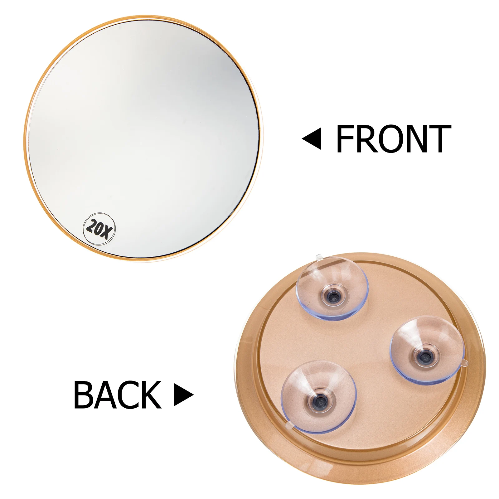 

Bathroom Makeup Mirror Suction Cup Vanity Magnifying Woman Magnified Cups