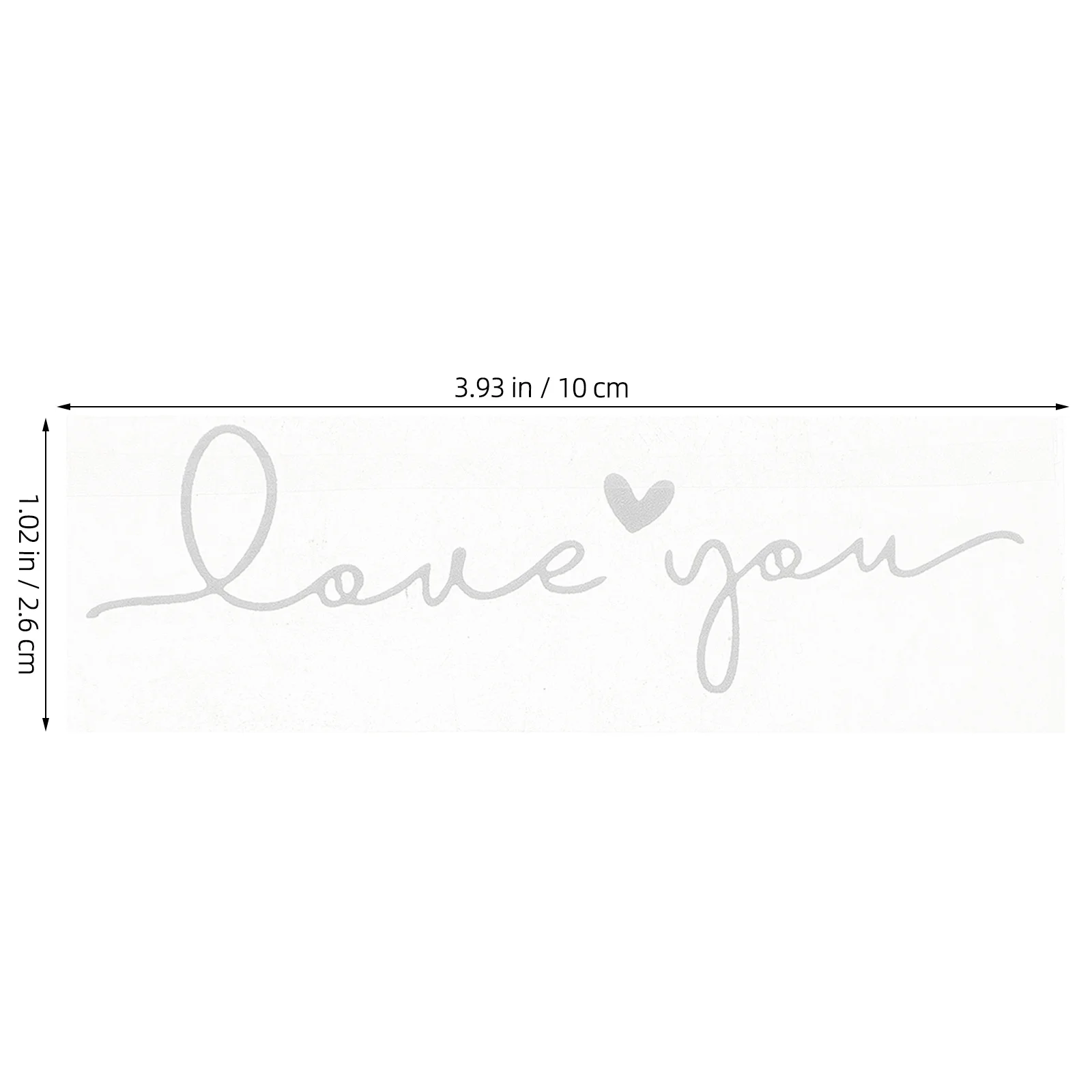 

2 Pcs Car Stickers Rear View Mirror Accessories Decal for Rearview Decals Cute White