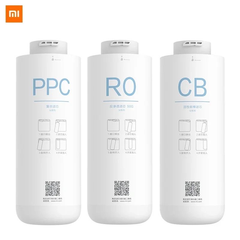 ตลับหมึก RO สำหรับ Xiaomi ของแท้เครื่องกรองน้ำ C1 MRB23 MRB33เครื่องกรองน้ำสมาร์ทโฟนตัวกรองระบบรีเวิร์สออสโมซิส