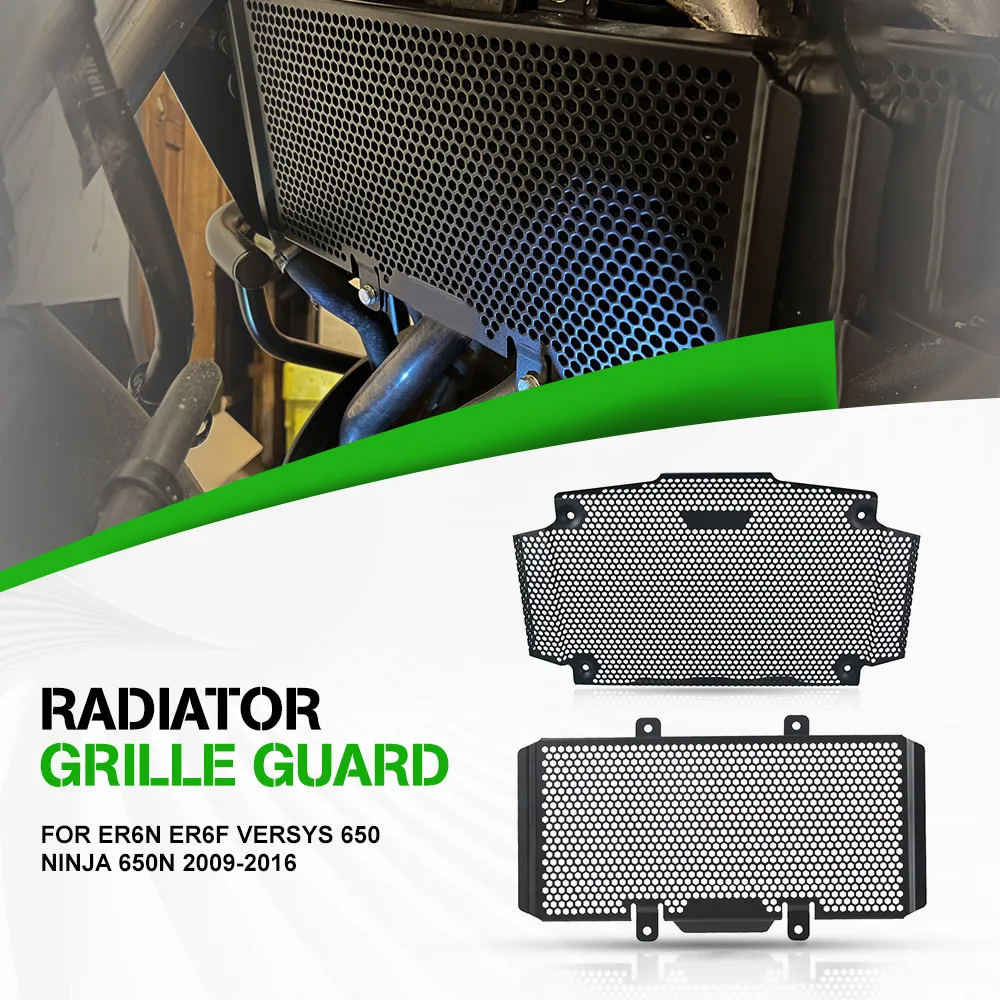 

For Kawasaki ER6N ER6F Versys 650 Ninja 650N 2009-2010-2011-2012-2013-2014-2015-2016 Radiator Grille Guard Cover Grill Protector