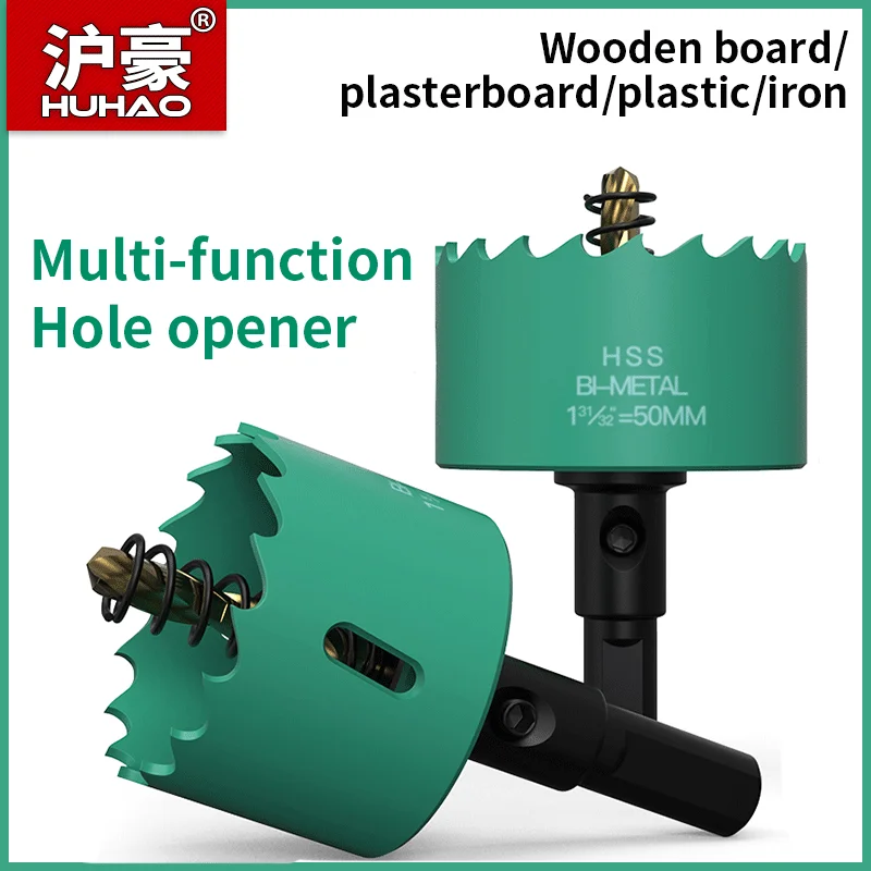 Huhao M42 Hss Buraco Viu Broca Haste 10 mm Viu Copo Perfurador Liga de Perfuração de Metal 16 a 200 mm Ferramentas para Trabalhar Madeira Aço Inoxidável