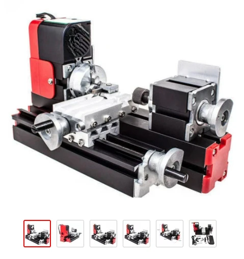 24W tool high-power mini metal rotary lathe, a set of miniature metal multi-function machine tools