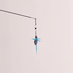2 repuestos para varitas de juguete para gatos con cabeza insecto