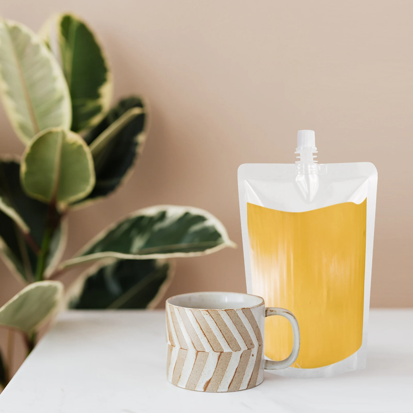 

50Pcs Drinking Flasks Food Grade Liquor Pouch 500ml Foldable for Travel Fishing Hiking Drinking Flasks