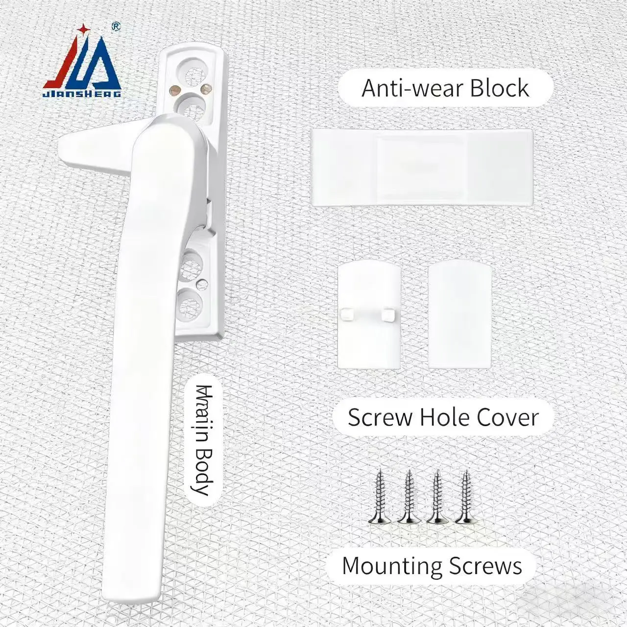 

Прочная открывающаяся наклона и поворотное окно, запираемая ручка, вилочная ручка с цилиндром ключа, роскошная алюминиевая оконная ручка створки