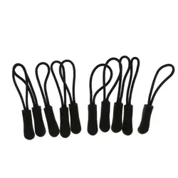 10pcs/set Zip Slider Hanger Replacement Zipper Pull Cord Fastener - 3 Colors