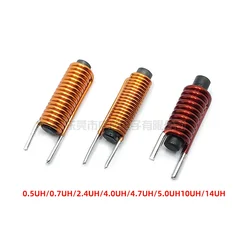 6*30mm 0.5/0.7/2.4/4.0/4.7/5.0/10/14UH Rod Magnet Bar Filter Inductor R Bar Core Coils Vertical