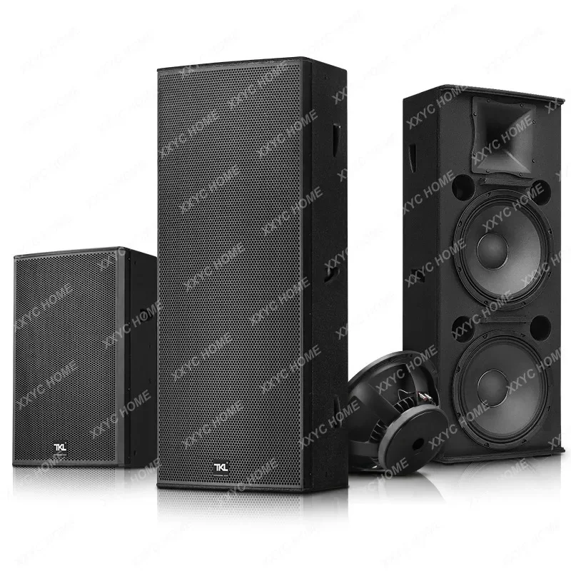 15 inch dual stage stereo speakers, high-power professional floor speakers, 15 inch complete set