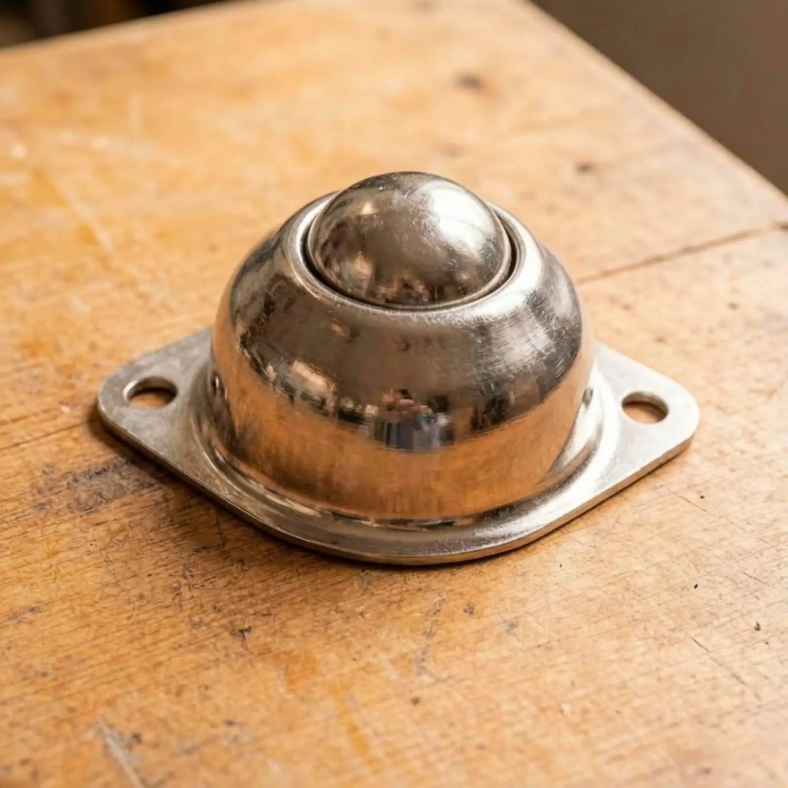 Heavy Duty Galvanized Transfer Wheel Flange Design Ball Caster Unit 360 Degree Smooth Movement for Assembly Station