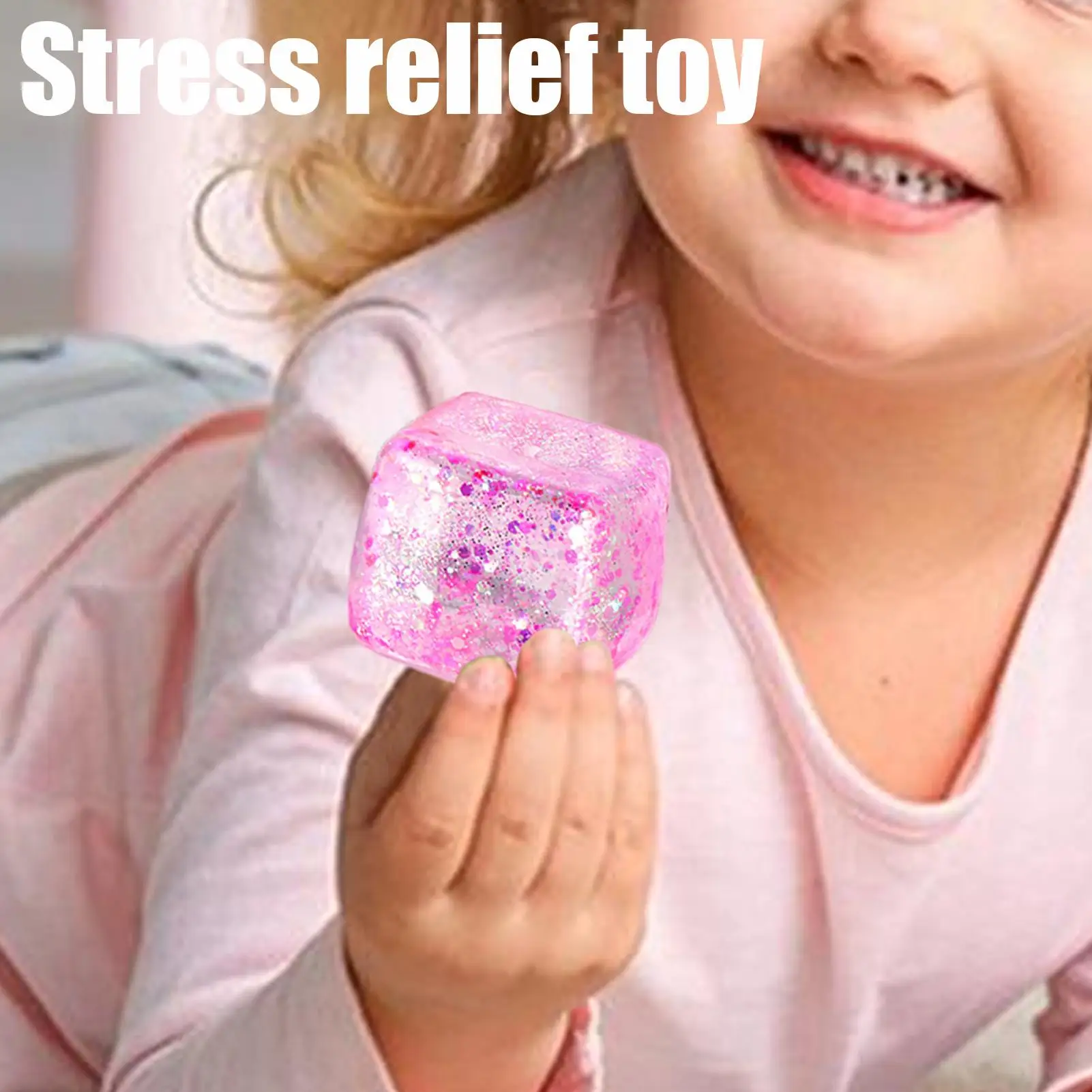 IceCube مكافحة الإجهاد S quishy اللعب انتعاش بطيء الإجهاد الإغاثة الكرة الضغط تململ لعبة للبالغين هدايا عيد لعبة حسية