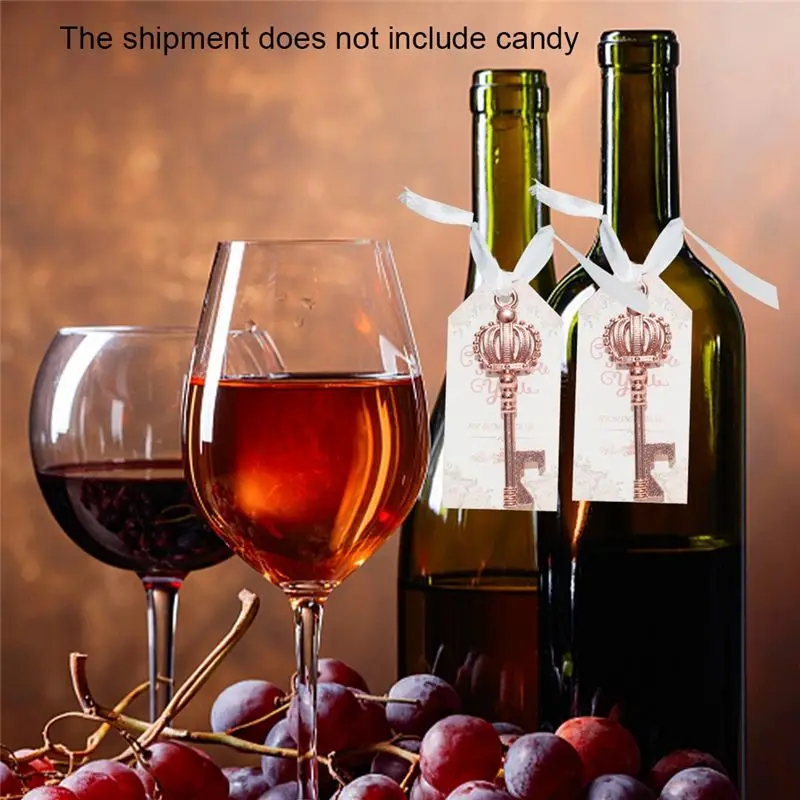 ABNM 30PCS Key Bottle Opener Paper Card Marriage Wedding Decoration Bridal Shower Gifts Wedding Souvenir Favors For Guests Durab