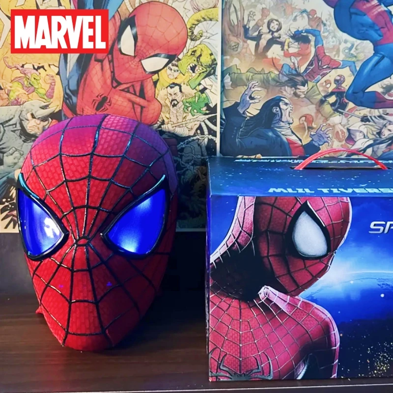 

New Anime Marvel Venom Spider-man Cosplay Moving Eyes Electronic Mask Spider Man 1:1 Remote Control Toys For Adults Kids Gift