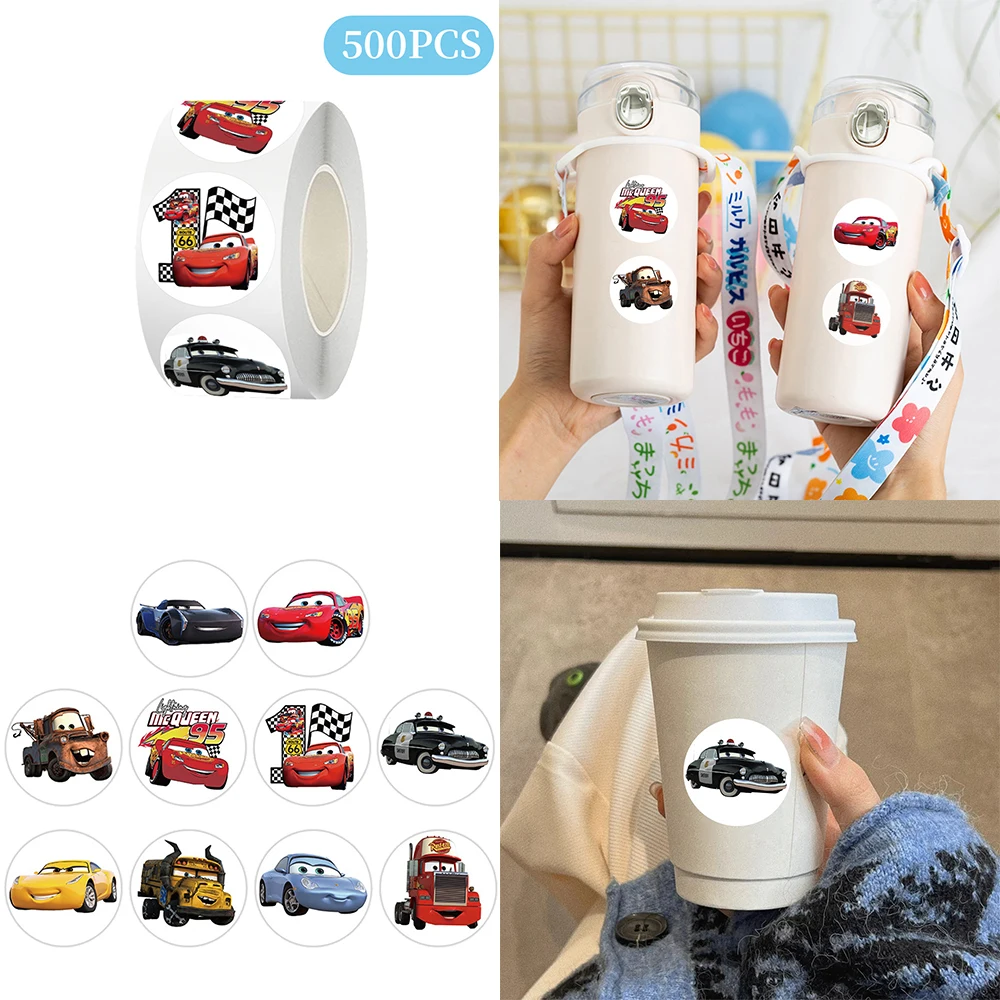 

500pcs Disney Stitch Cartoon Anime Stickers Roll Waterproof DIY Graffiti Phone Laptop Luggage Cute Decoration Stickers Kids Toys