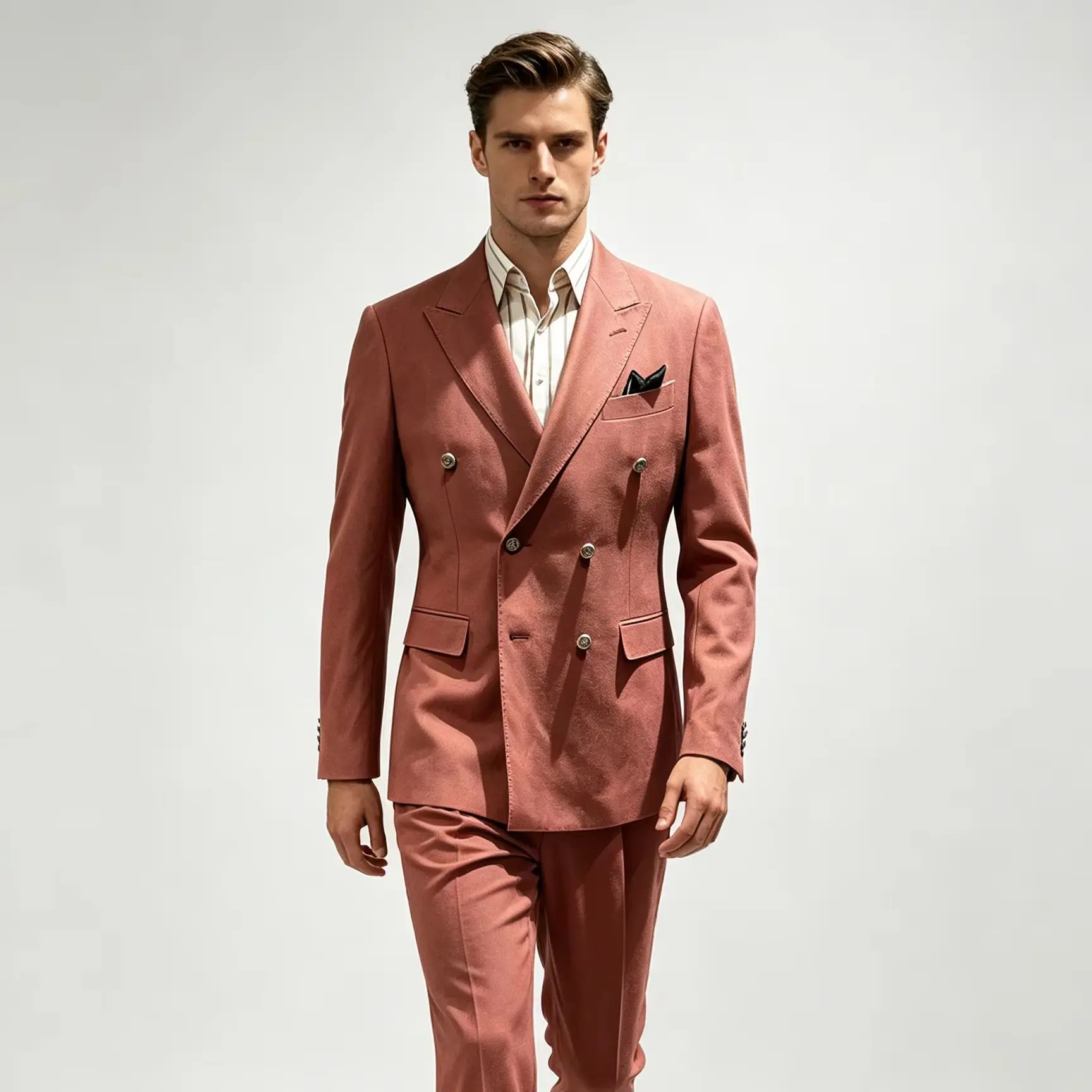 Chic Men Suits Double Breasted Blazer Trousers Fashion Business Groom Wedding Party Tuxedos Prom Formal Blazer Sets Custom