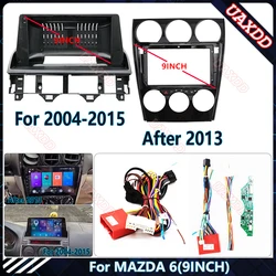 For 2004-2015 MAZDA 6 9INCH Car Radio Android Stereo audio screen multimedia video player navigation cables Harness frame