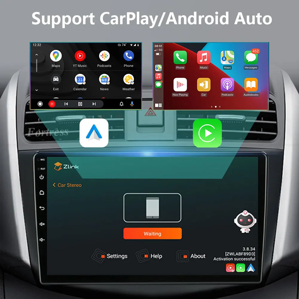 Android 13 Carplay Auto 4G+WIFI Car Radio For Lifan X60 X 60 2011-2016 2 Din Navigation GPS Multimedia Video Player Head Unit BT