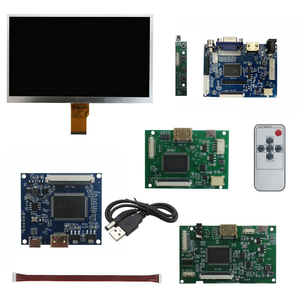 

10,1-дюймовый ЖК-экран, мини-HDMI-драйвер, плата управления, для многофункционального портативного дисплея Raspberry Pi, вспомогательный монитор