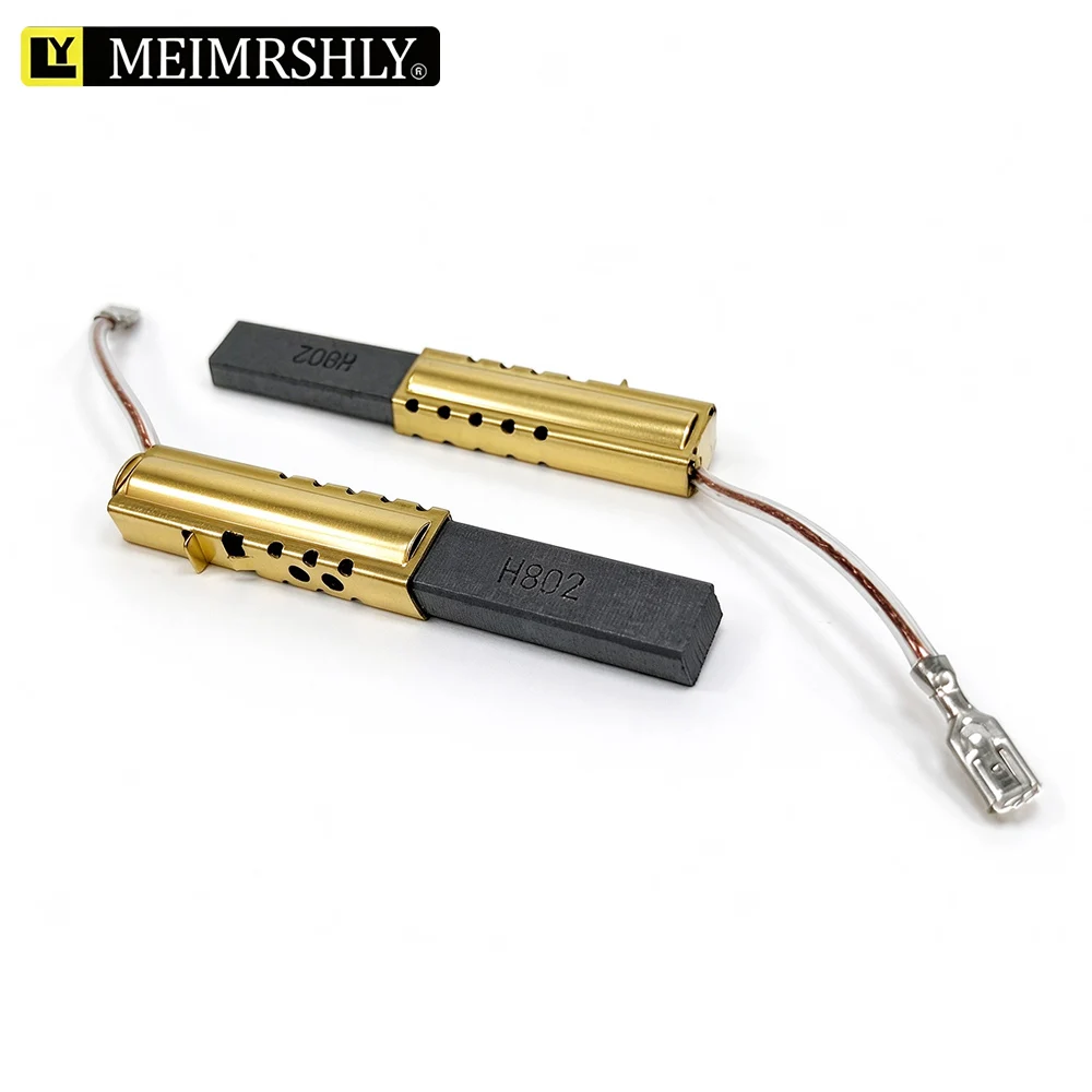 Vacuum Cleaner Carbon Brushes 6*11*36mm H802 Assembly with Brush Holder Wire Plug Motor Replacement Part for Home Appliance Rep