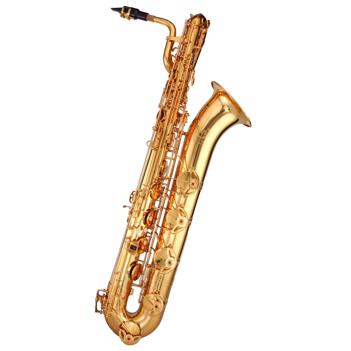 

Hooqu Wholesale Chinese Manufacture Factory Gold Lacquer Tone Eb Baritone Saxophone