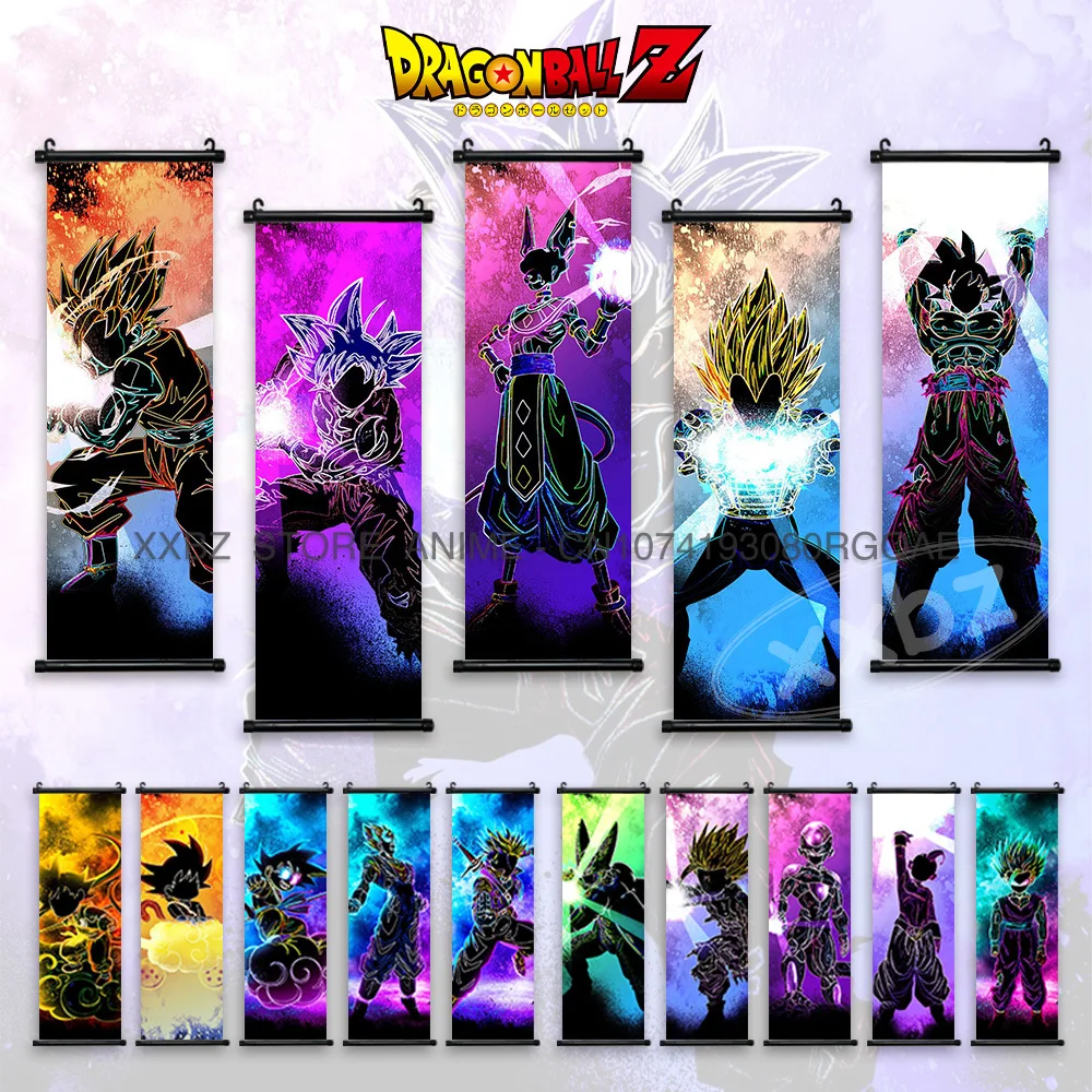 

Dragon Ball Scrolls Pictures Home Decoration Canvas Anime Poster Goku Interior Hanging Painting Kakarot Wall Art For Living Room