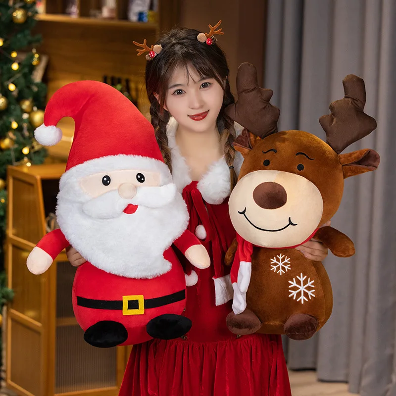 22-100 ซม.ใหม่คริสต์มาสSanta Claus Elk Snowmanตุ๊กตาของเล่นตุ๊กตาเทศกาลตุ๊กตาคริสต์มาสของขวัญเด็กตกแต่งห้องนอน