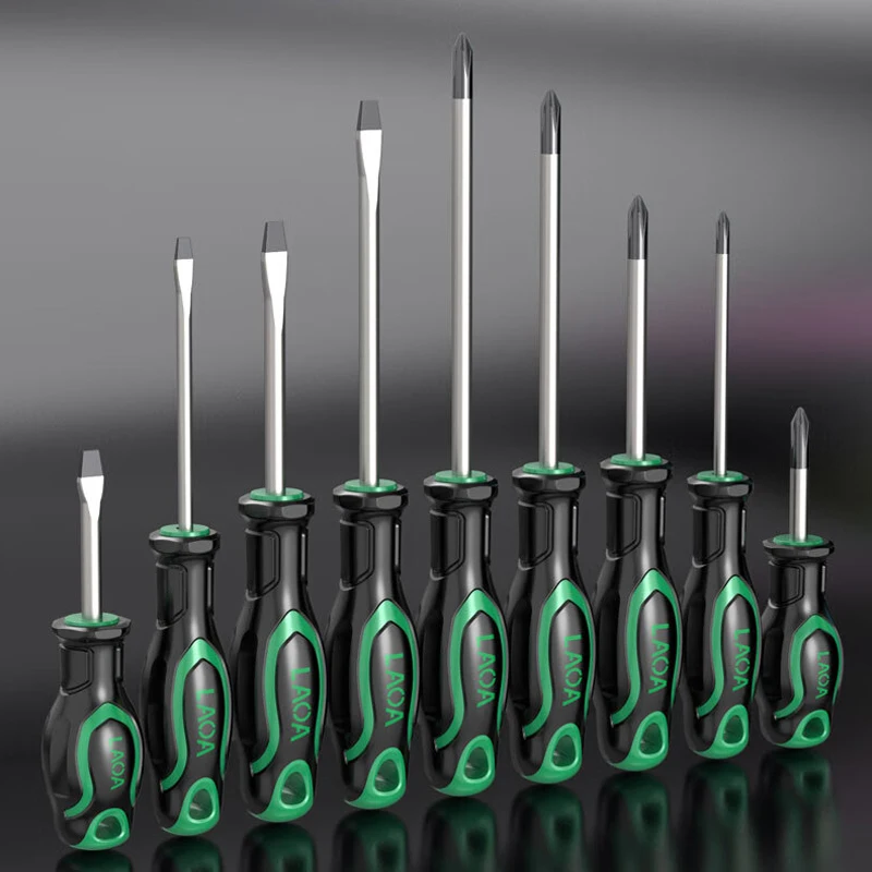 

LAOA 6pcs/9pcs Screwdriver Sets Philips Screwdriver Straight Screw Driver Household Tool Set Repair Toolkit