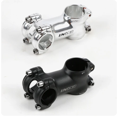 Imagen 2 del producto Vástago de bicicleta UNO ultraligero 7/17/35 grados 28,6x25,4 MM 60-130MM MTB vástago de bicicleta de carretera para horquilla montaña MTB bicicleta Kalloy negro plateado
