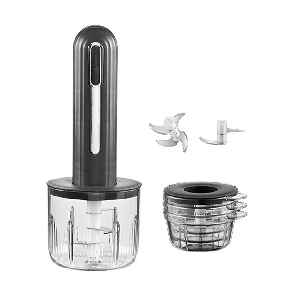 

Stainless Steel Blade Chopper Compact Meat Grinder Portable Electric Food Processor with Rechargeable Meat Grinder 2 for Veggie